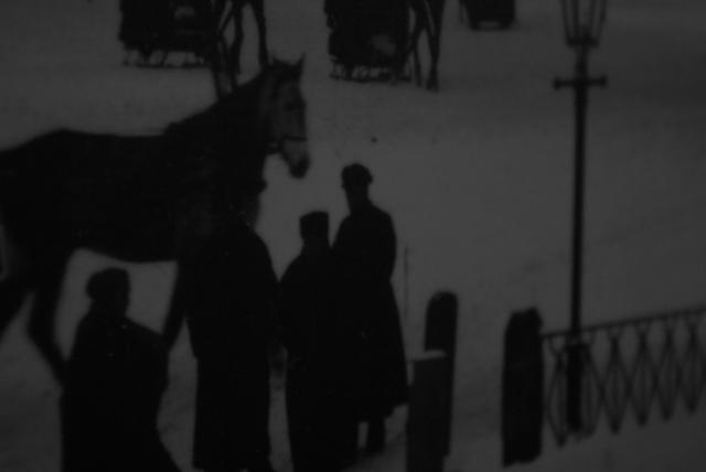 Foto uz kādas kafejnīcas sienas. Sarkanais laukums 19. gs. Maskavā // A.Rutkēvičas personīgais foto