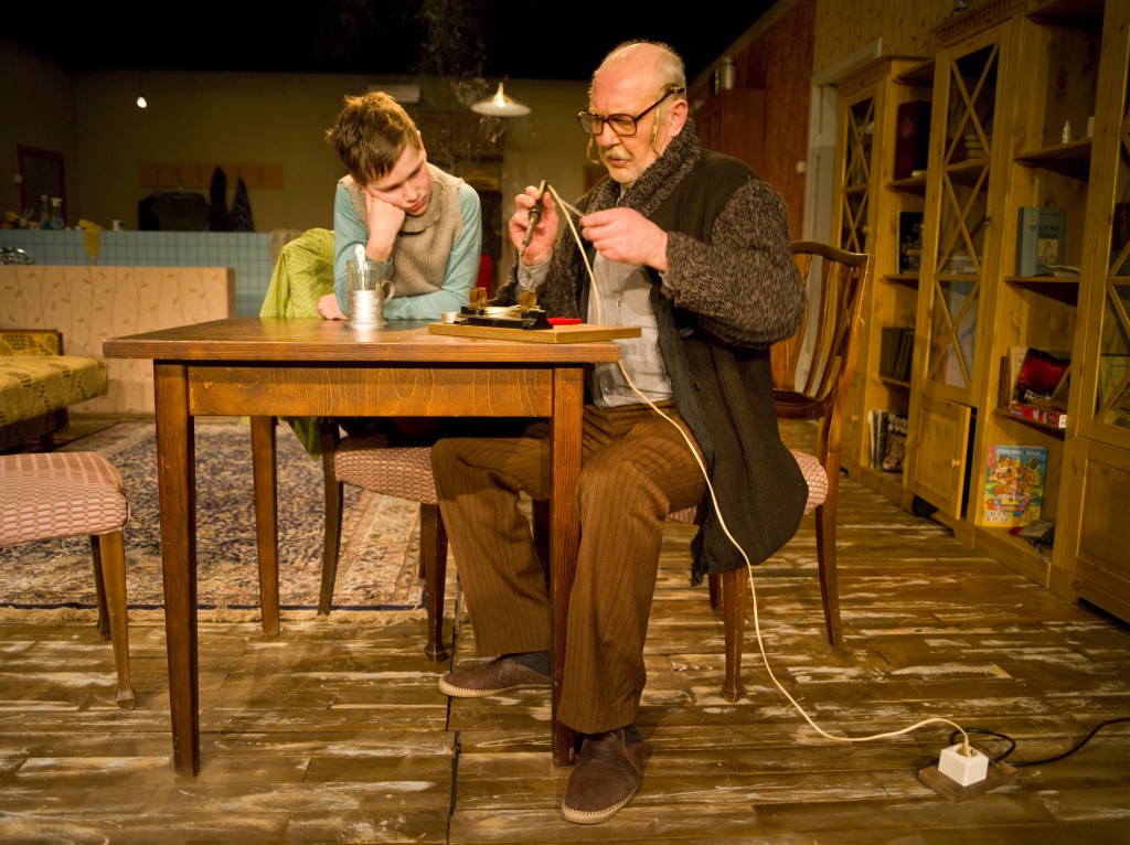 Saša - Artūrs Dāniels Rižijs, Vectēvs - Juris Bartkevičs // Foto - Jānis Deināts