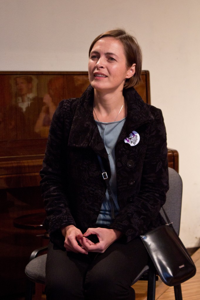 Teātra kritiķe Jeļena Kovaļska // Foto - Anna Vilnīte