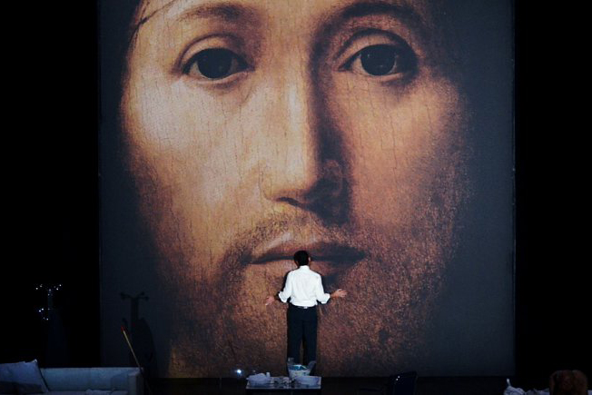 No izrādes "Par Dieva dēla sejas koncepciju" // Publicitātes foto