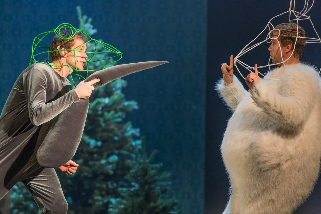 Ķirzaka - Romāns Bargais, Zaķis - Ainārs Ančevskis // Foto - Gunārs Janaitis