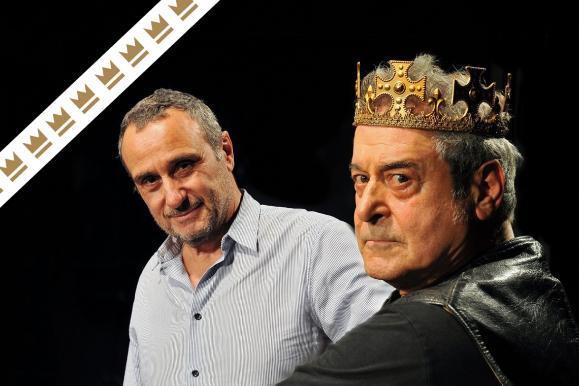 Džordžo Korseti, Ennio Fantastikīni. Izrādes "Karalis Līrs" publicitātes foto. Teatro di Roma, 2017