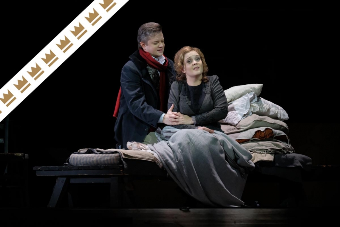 Rūdolfs – Raimonds Bramanis, Mimī – Evija Martinsone // Foto – Gunārs Janaitis