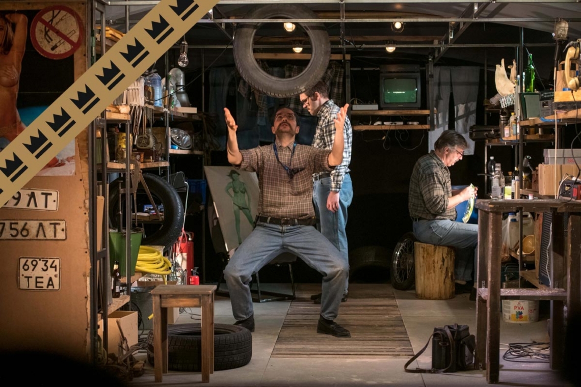 Skats no izrādes "Par tēviem" // Foto – Kristaps Kalns