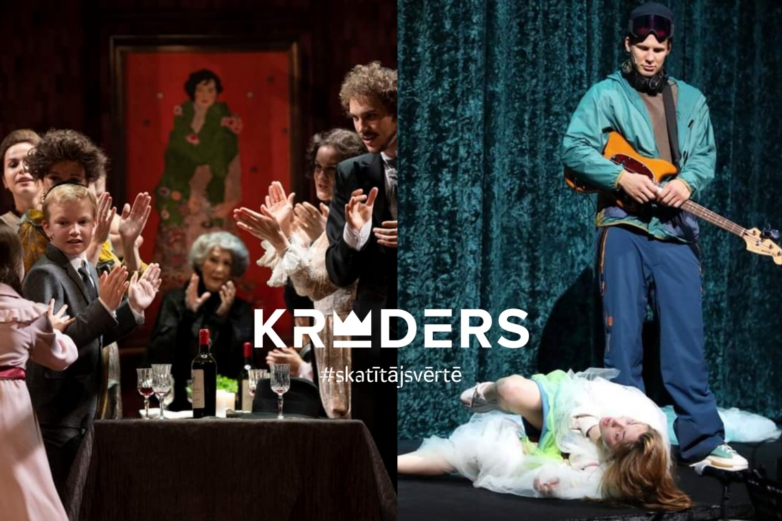 DT izrāde "Leopoldštate" (foto – Marko Rass) un LNT izrāde "Spēlēju, dancoju" (foto – Lita Millere)