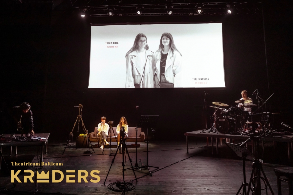 Skats no izrādes “Marijas pilsēta. Tiešā valoda” (rež. J. Vidiščeva/ Ukraina) // Publicitātes foto