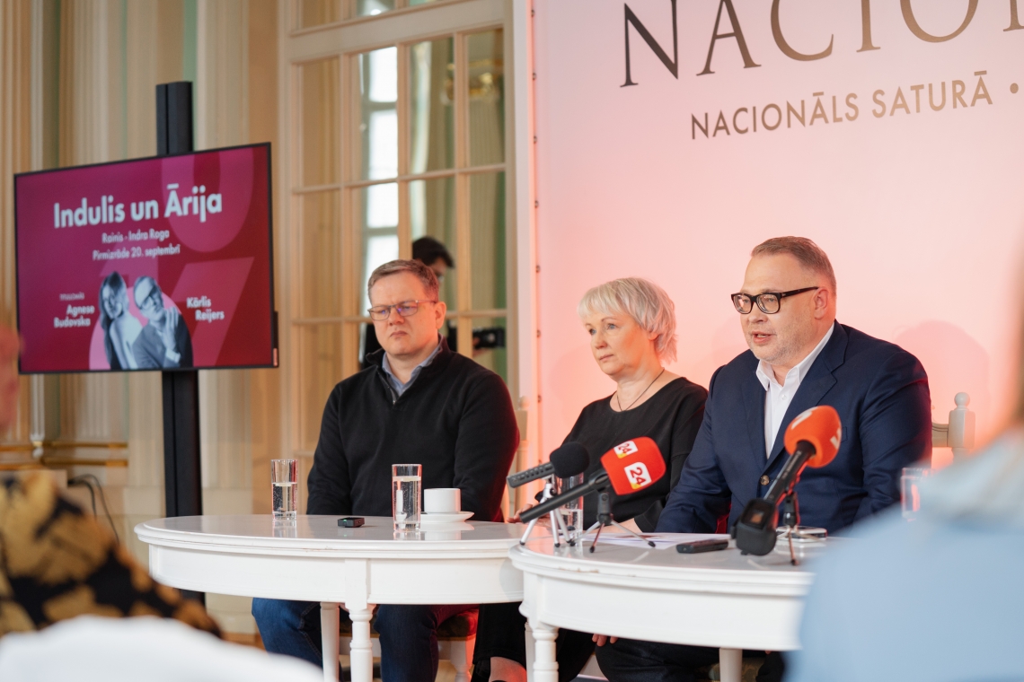 Skats no Latvijas Nacionālā teātra preses konferences // Publicitātes foto