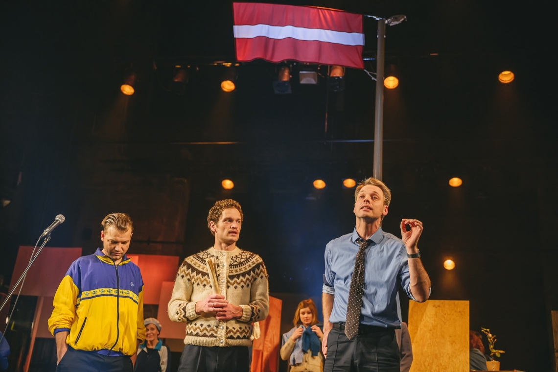 Skats no izrādes "Baltijas teļš" // Foto – Edgars Pohevičs