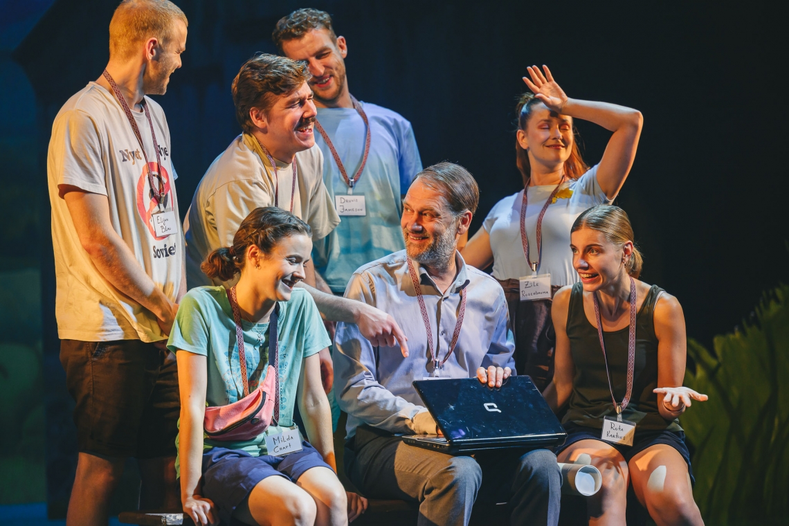 Skats no izrādes "Amerikas latvieši" // Foto – Edgars Pohevičs