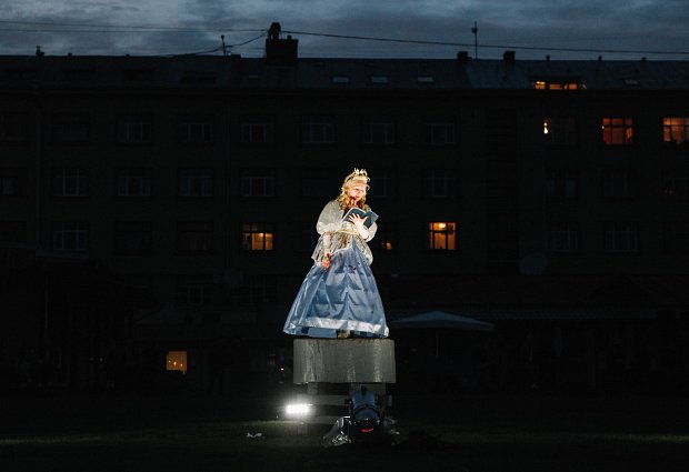 Skats no izrādes "Princeses nekakā" // Foto - Lita Millere