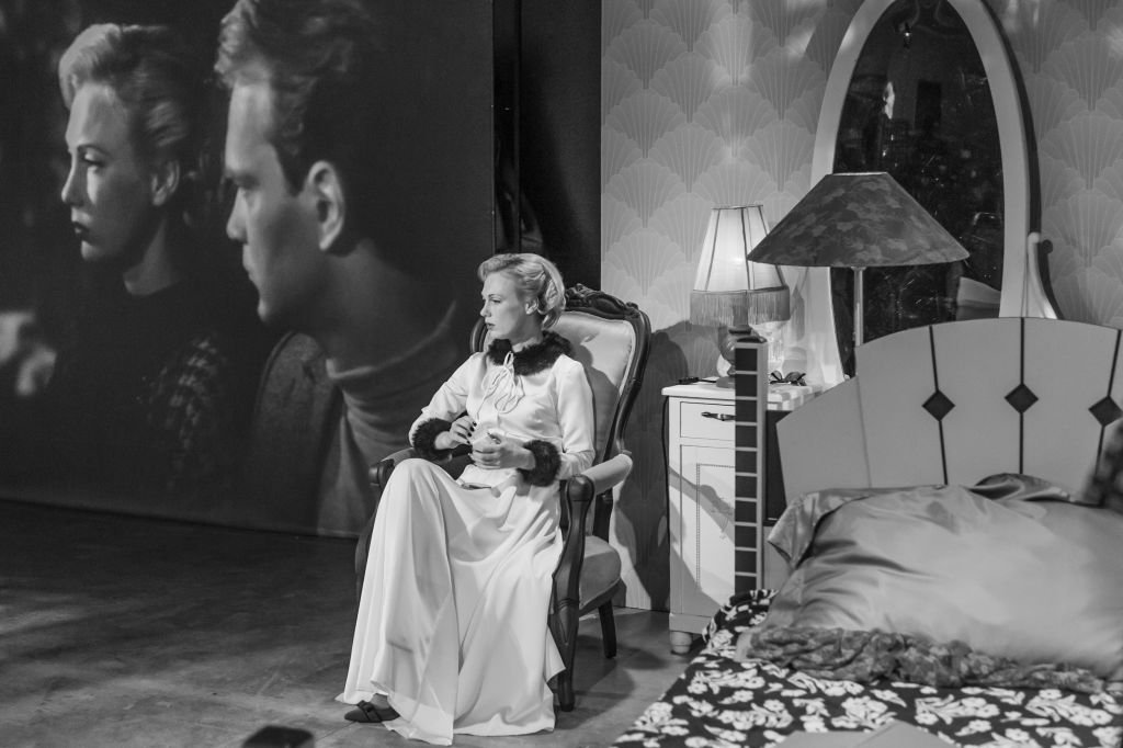 Skats no Ināras Sluckas izrādes "Zudušo laiku citējot" // Foto - Gunārs Janaitis