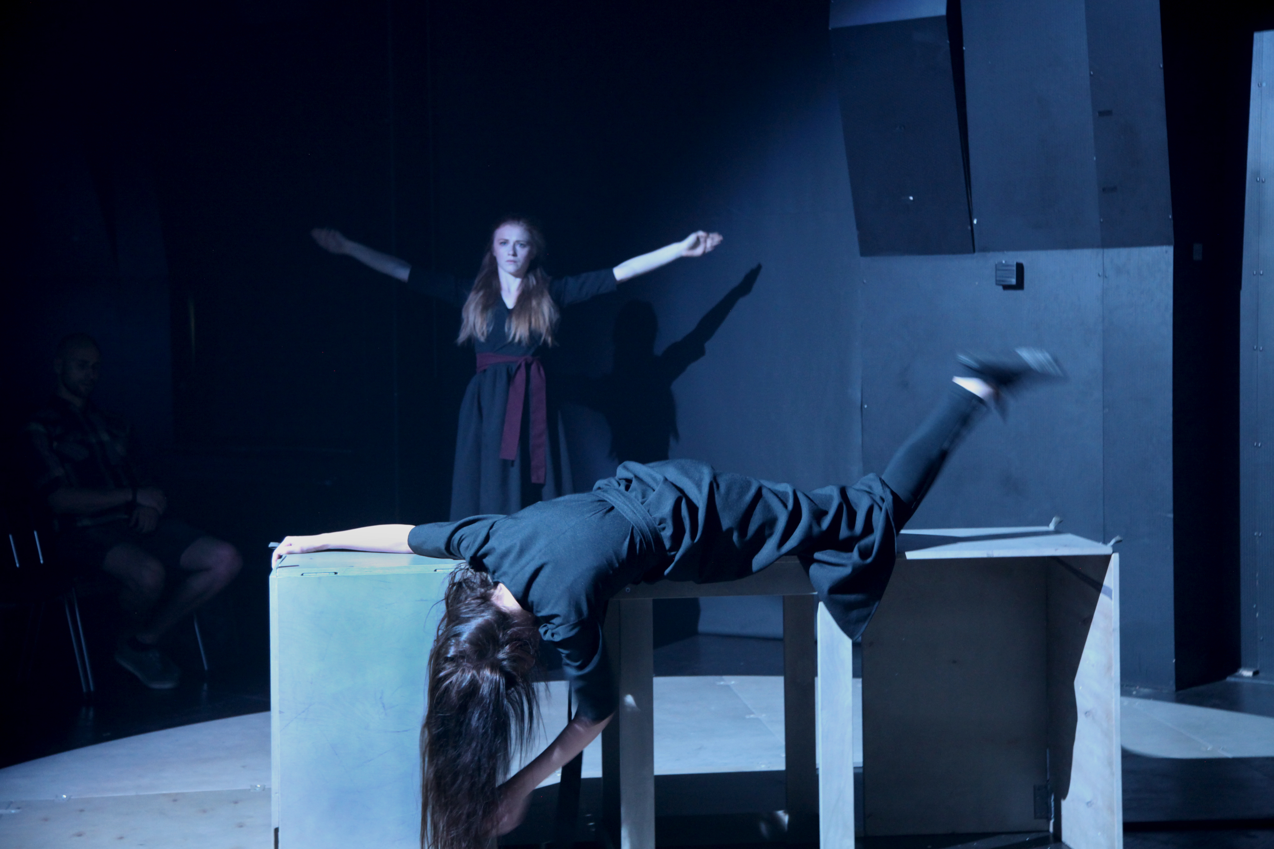 Skats no izrādes "Klitaimnestra" // Foto – Līga Zepa