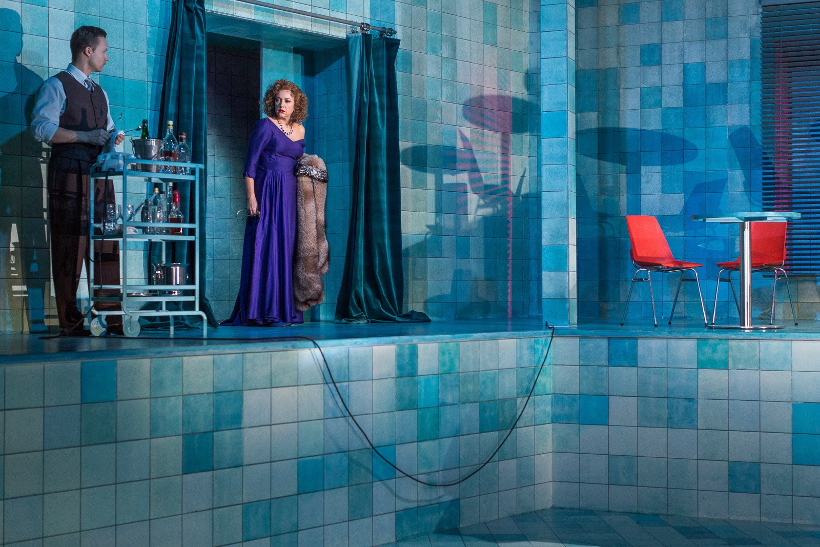 Skats no izrādes "Jaunības putns ar saldo balsi" // Foto – Jānis Deinats