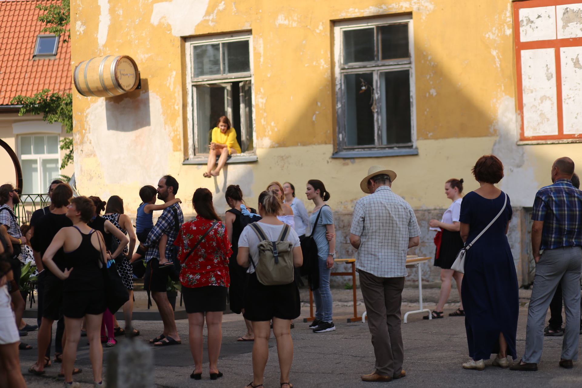 Skats no performances "Brīvības salas" // Foto – Kristīna Homenko