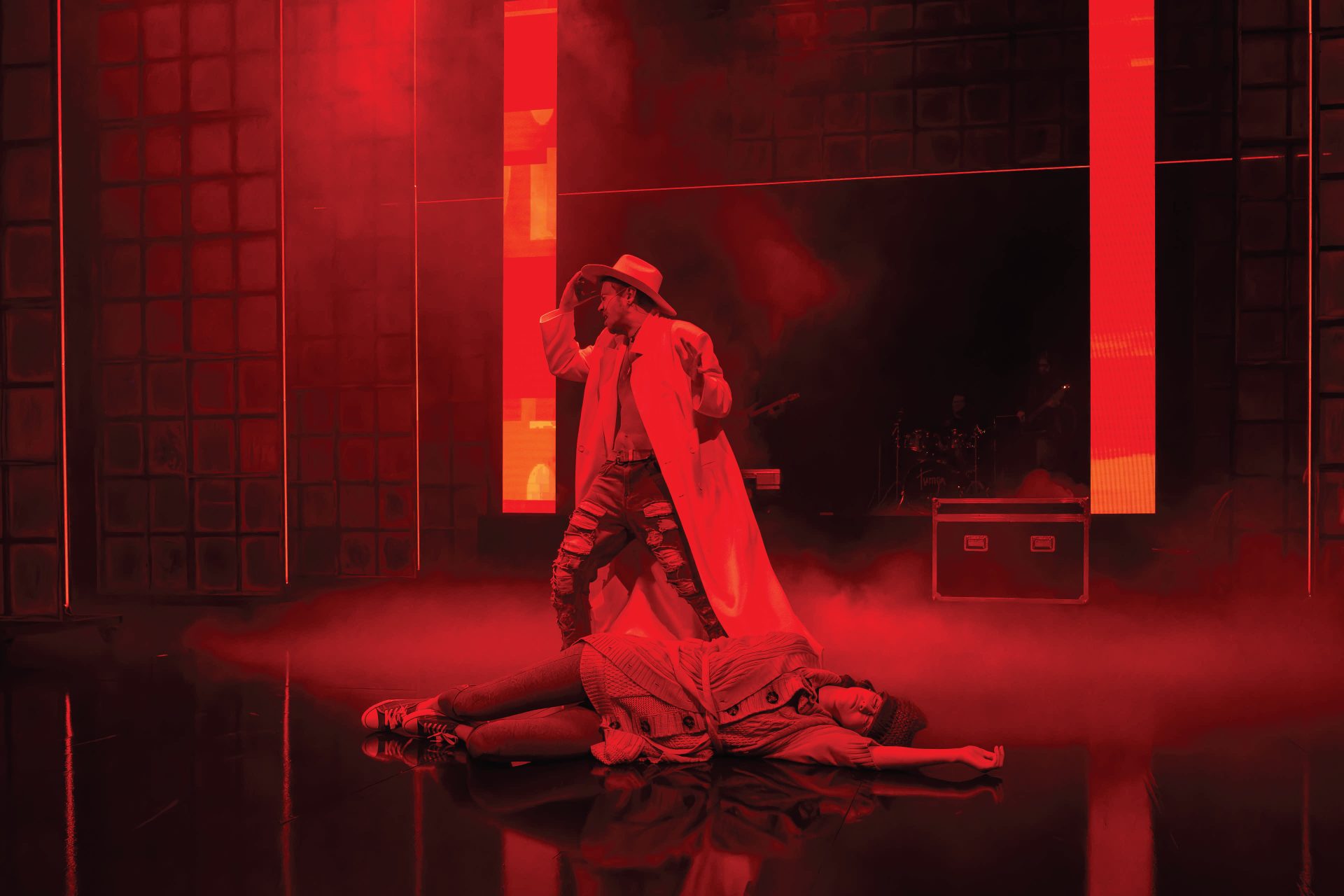 Skats no izrādes "Freimanis" // Foto – Aigars Hibneris