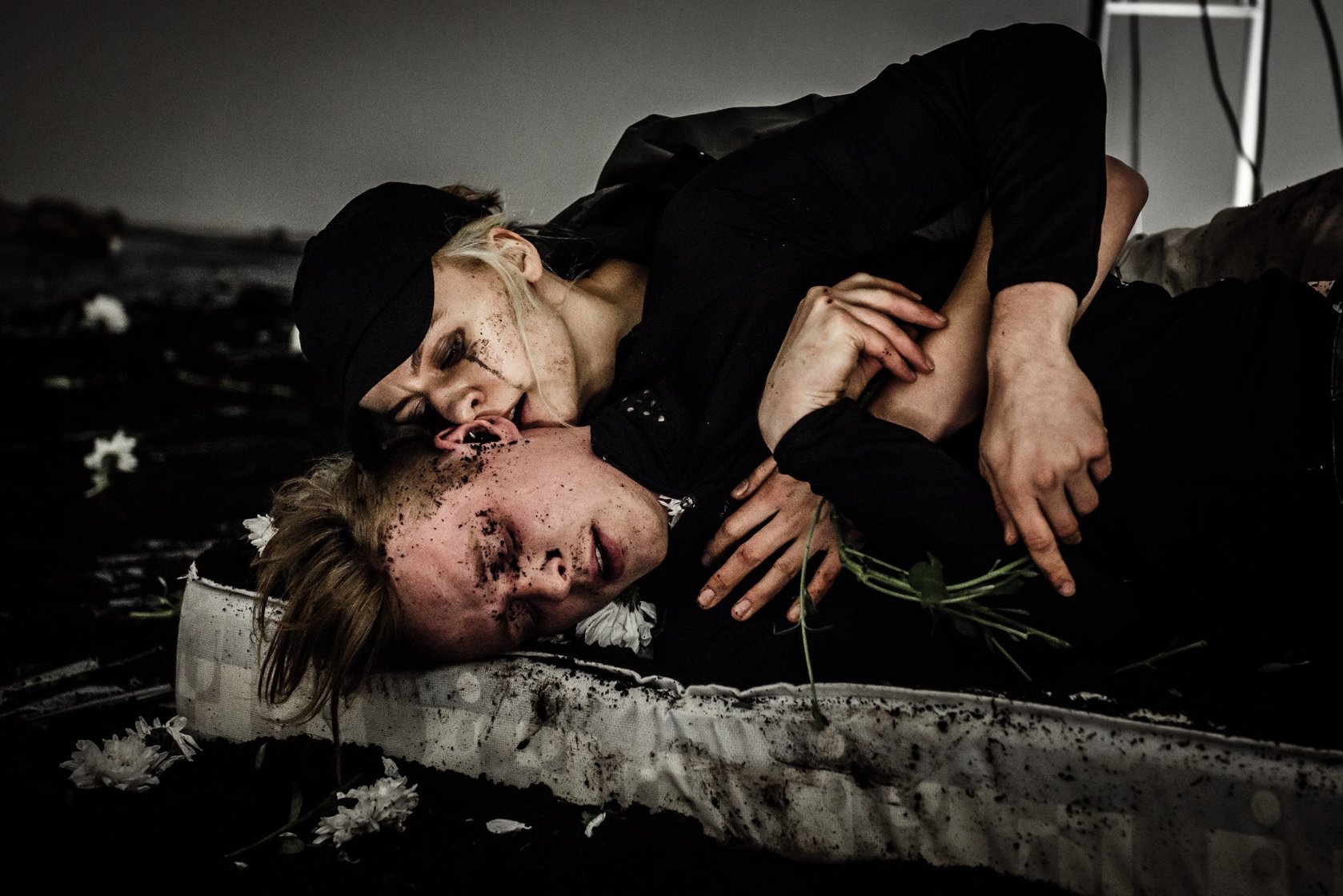 Skats no izrādes "Hamletmašīna" AAT (2018) // Foto – Laura Vansevičiene