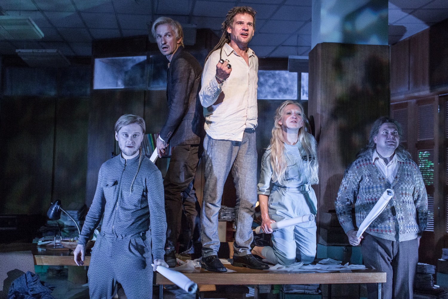 Skats no izrādes "Latviešu laupītāji" // Foto – Jānis Deinats