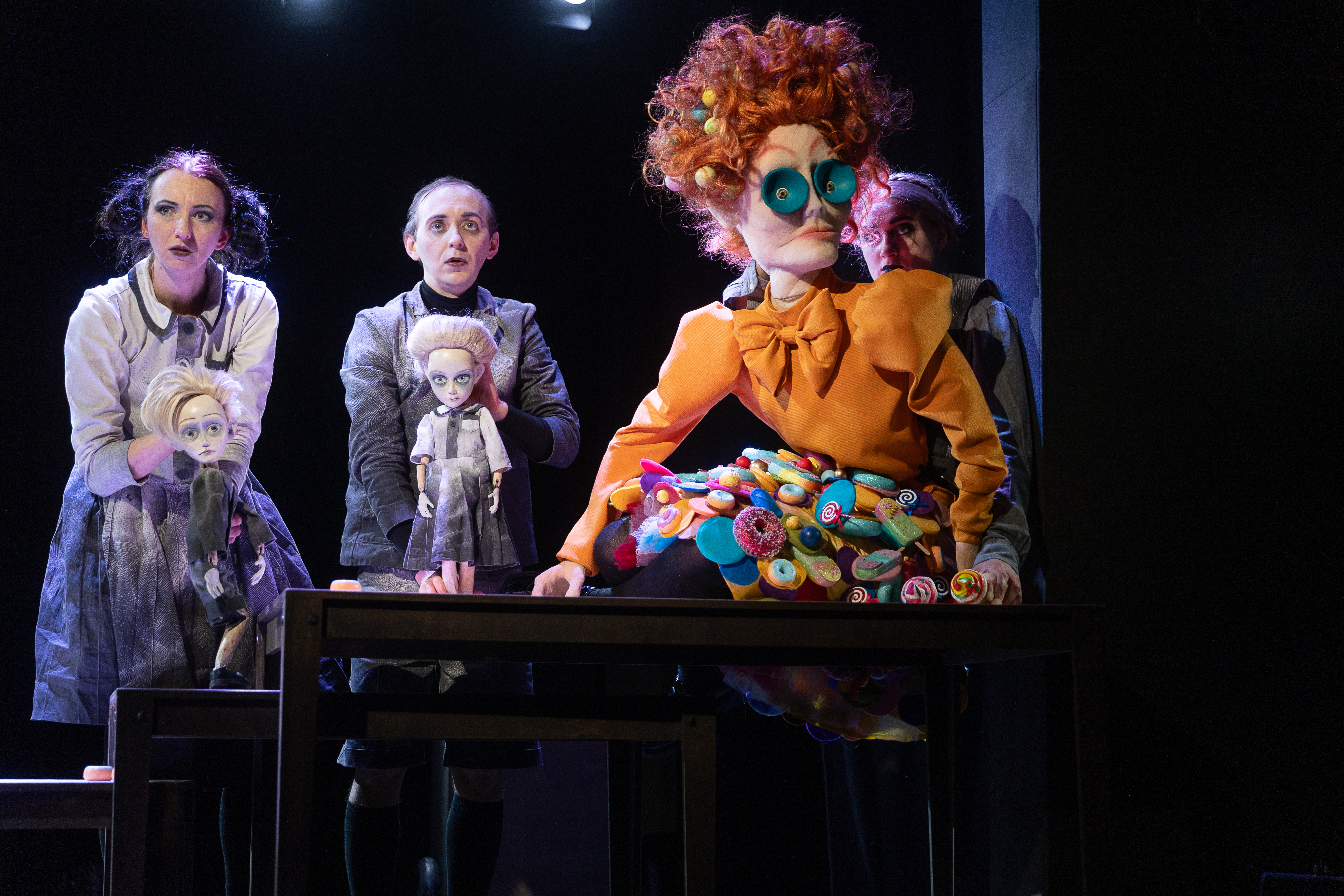 Madara Enkuzena – Ansītis, Aleksandrs Jonovs – Grieitiņa, Inga Dzintare – Ragana // Foto – Vineta Jaunzeme 