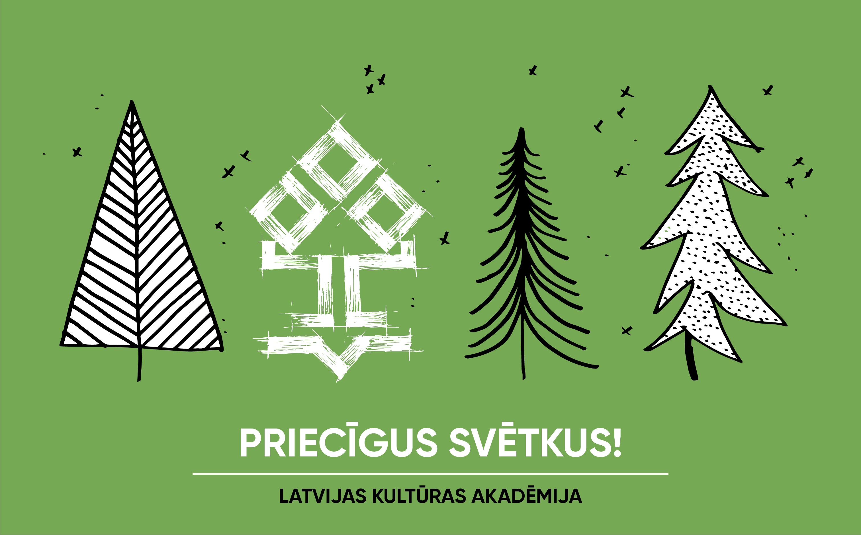 Latvijas Kultūras akadēmijas apsveikums Ziemassvētkos