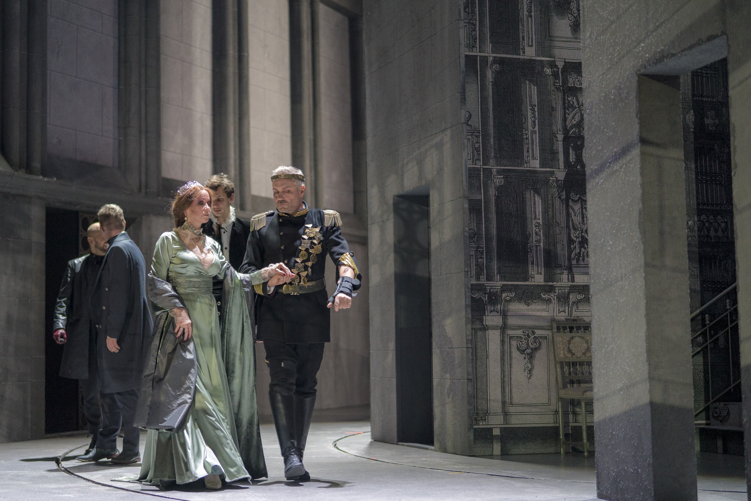 Skats no izrādes "Lauva ziemā" // Foto – Mārtiņš Vilkārsis