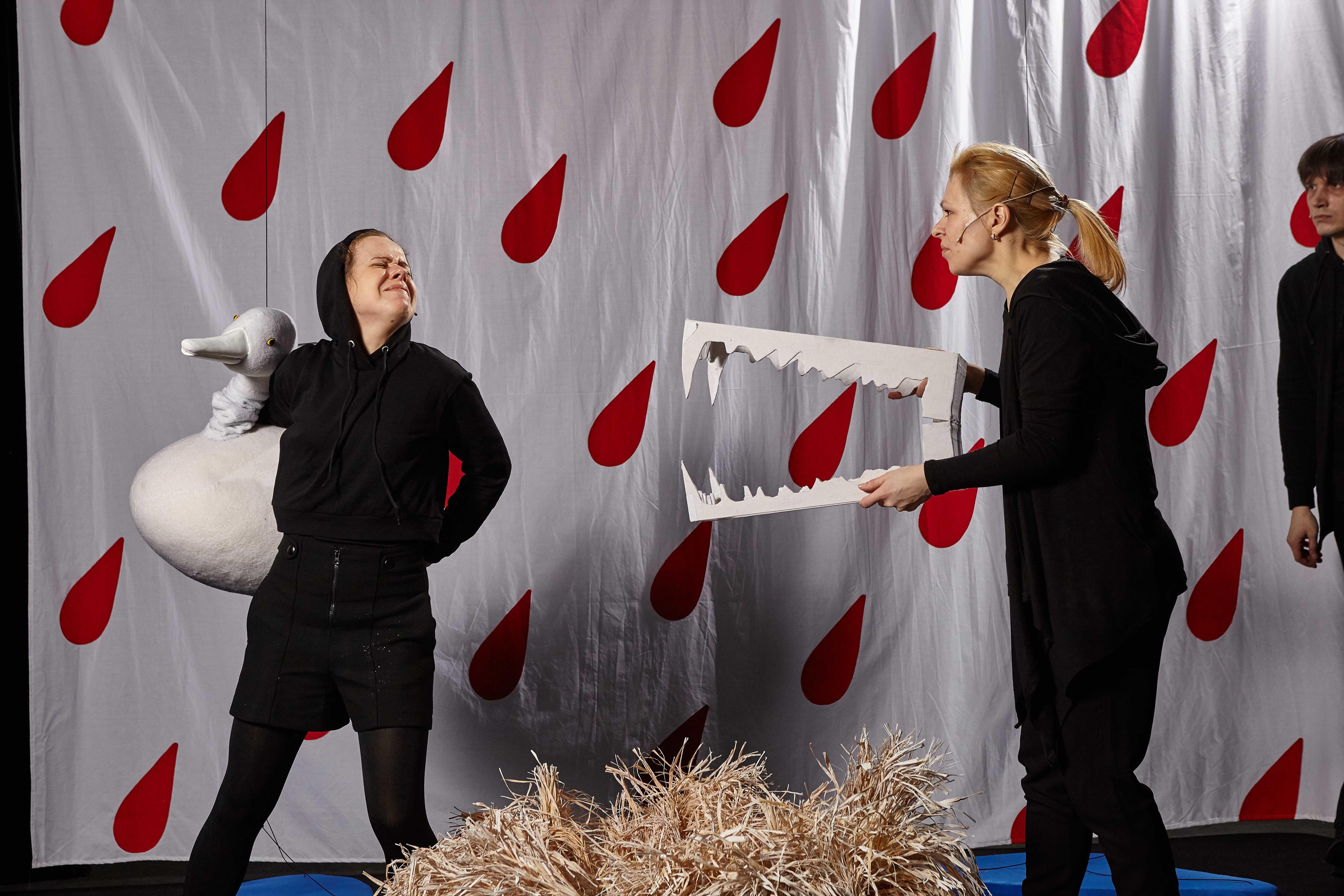 Skats no izrādes "Neglītais pīlēns" // Foto – O. Zernovs