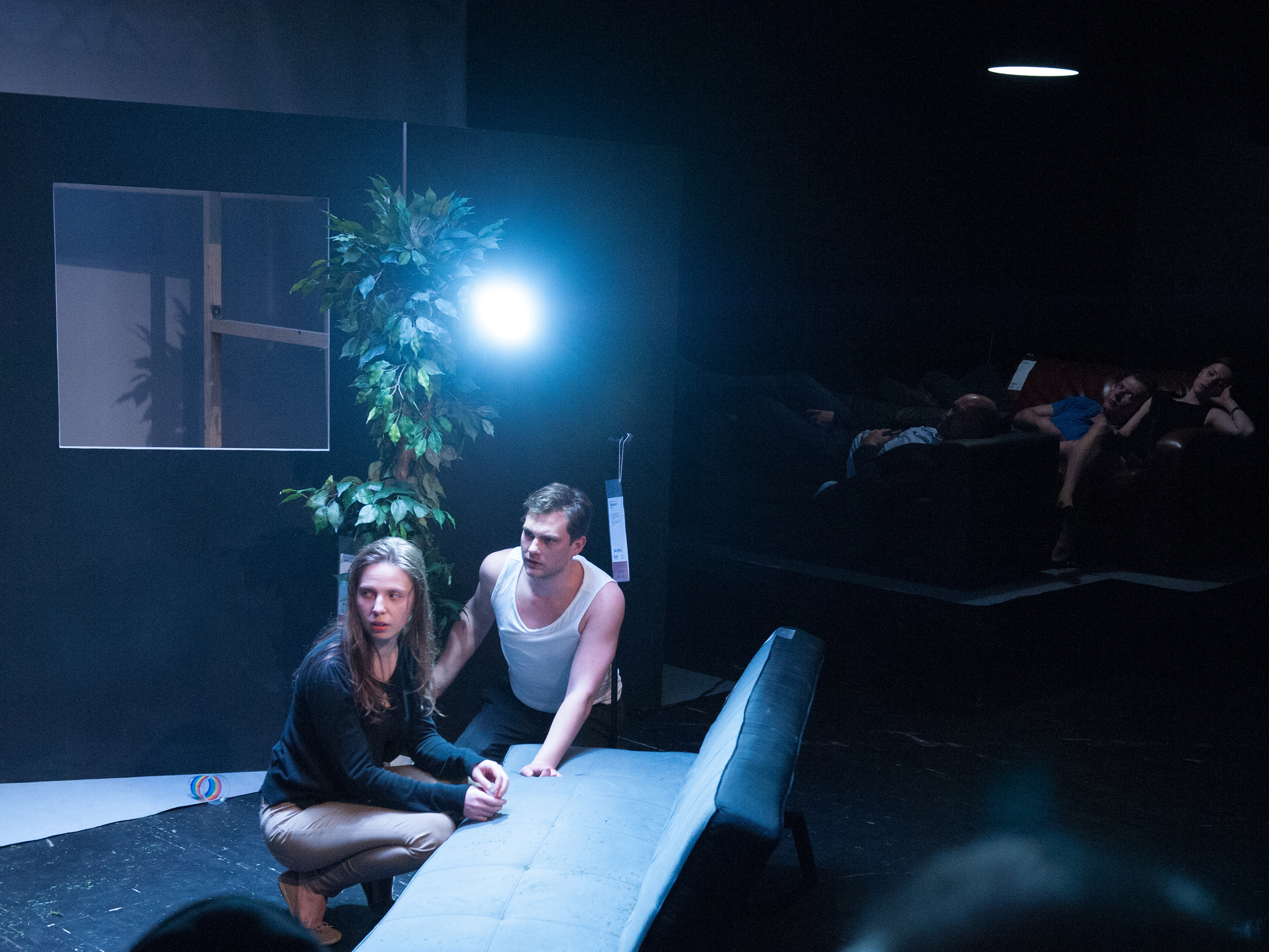 Skats no izrādes "Medības" // Foto – Uldis Bardiņš