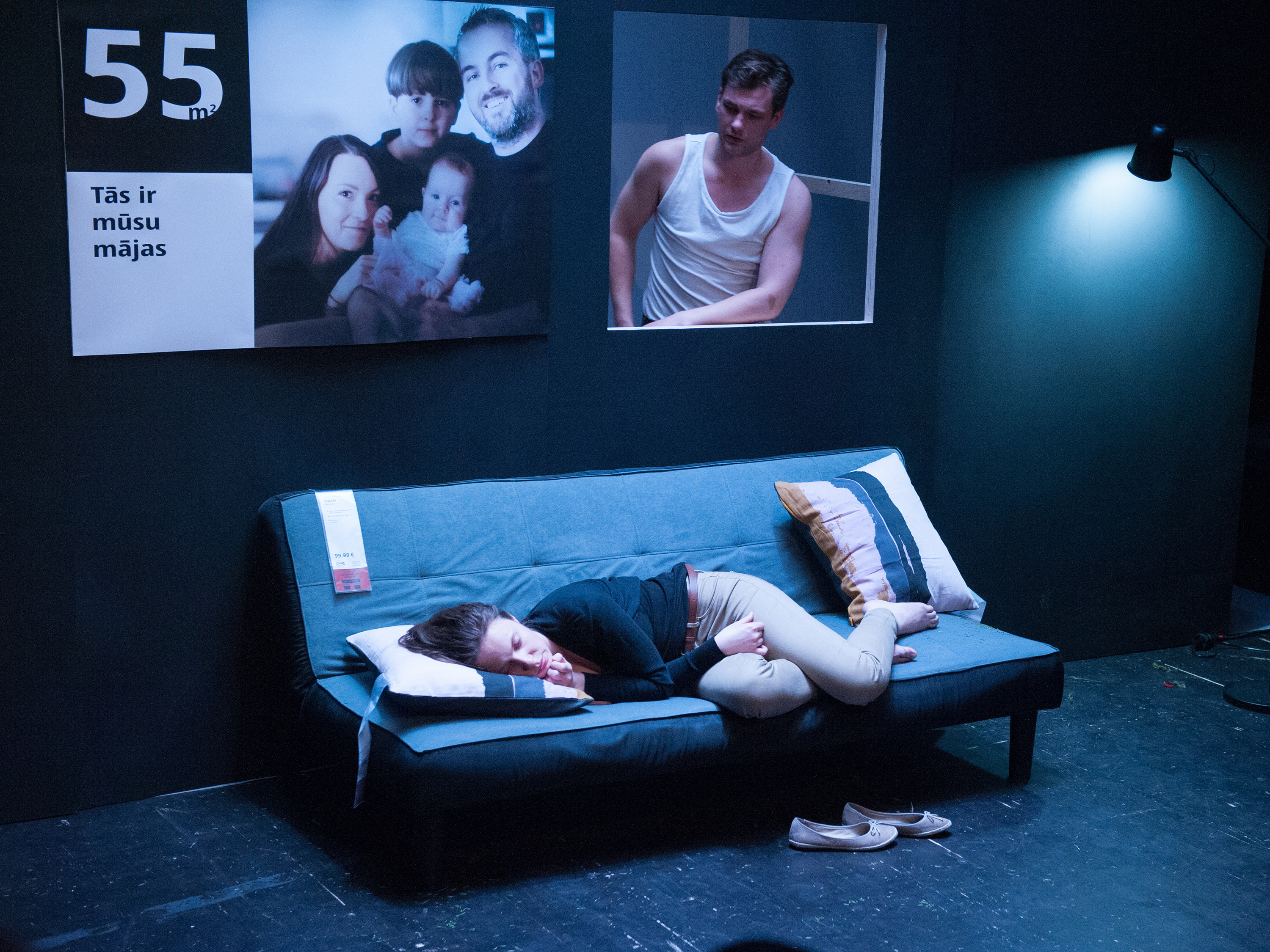 Skats no LKA Leļļu teātra aktierkursa diplomdarba izrādes "Medības" (rež. E. Seņkovs) // Foto – Uldis Bardiņš