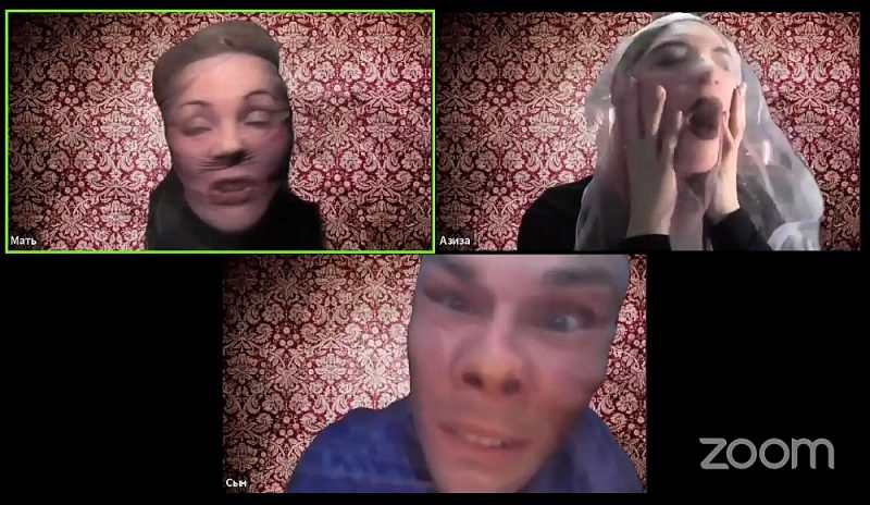 Skats no MČRKT tiešsaistes izrādes "Melnraksts" (2020, rež. Vladislavs Nastavševs) // Publicitātes foto