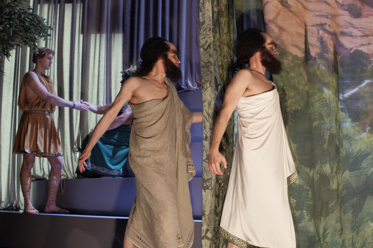 Aristodēms – Andis Strods, Apollodors – Vilis Daudziņš // Foto – Jānis Deinats