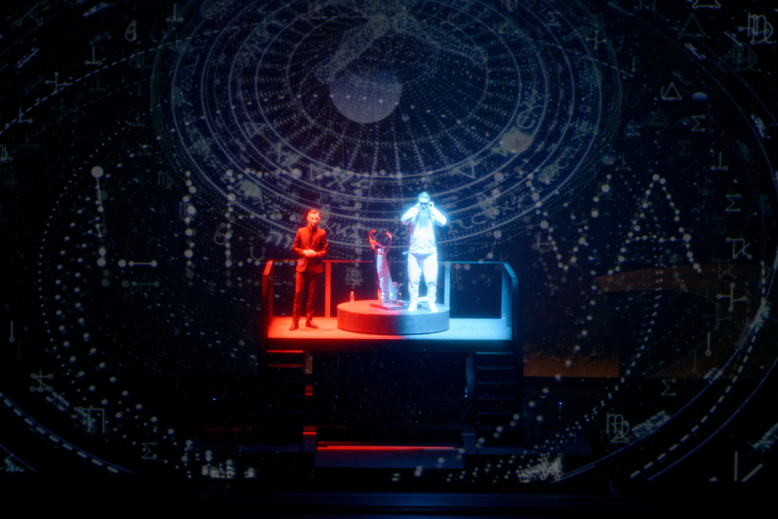 Skats no Lietuvas Nacionālās Operas un baleta teātra operas uzveduma "Post futurum" // Foto – Martins Aleksa 