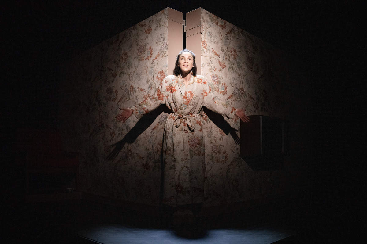 Ilze Ķuzule-Skrastiņa izrādē "Visas viņas" // Foto – Mārcis Baltskars