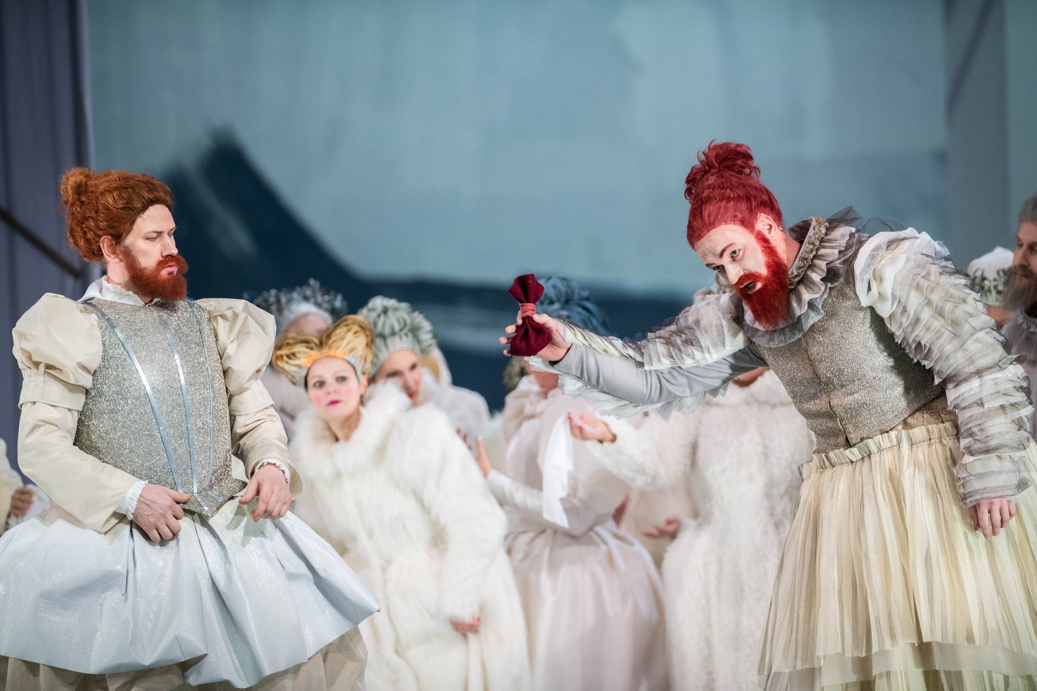 Klaudijs – Jānis Apeinis, Polonijs – Krišjānis Norvelis // Foto – Kristaps Kalns