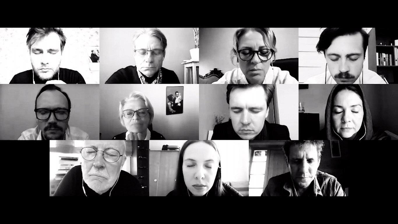 Skats no tiešsaistes izrādes "Irānas konference" (2020, rež. Elmārs Seņkovs) // Publicitātes foto