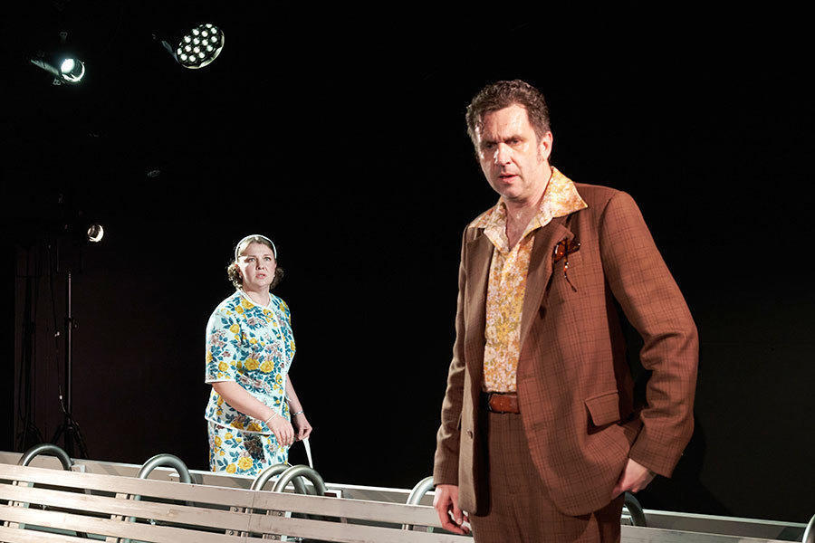 Skats no izrādes "Soliņš" // Foto – Vadims Kožins