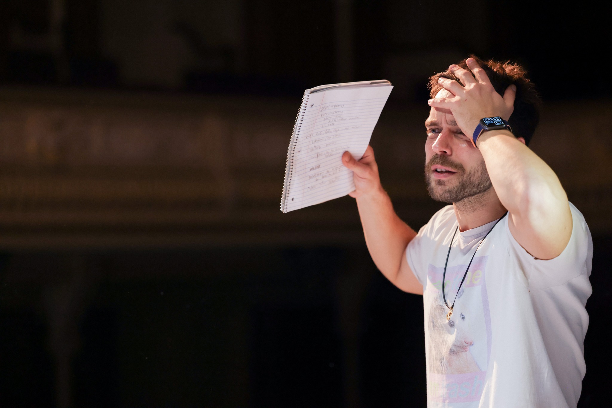 Skats no LNT izrādes "Dumpīgā Rīga" mēģinājuma // LNT publicitātes foto