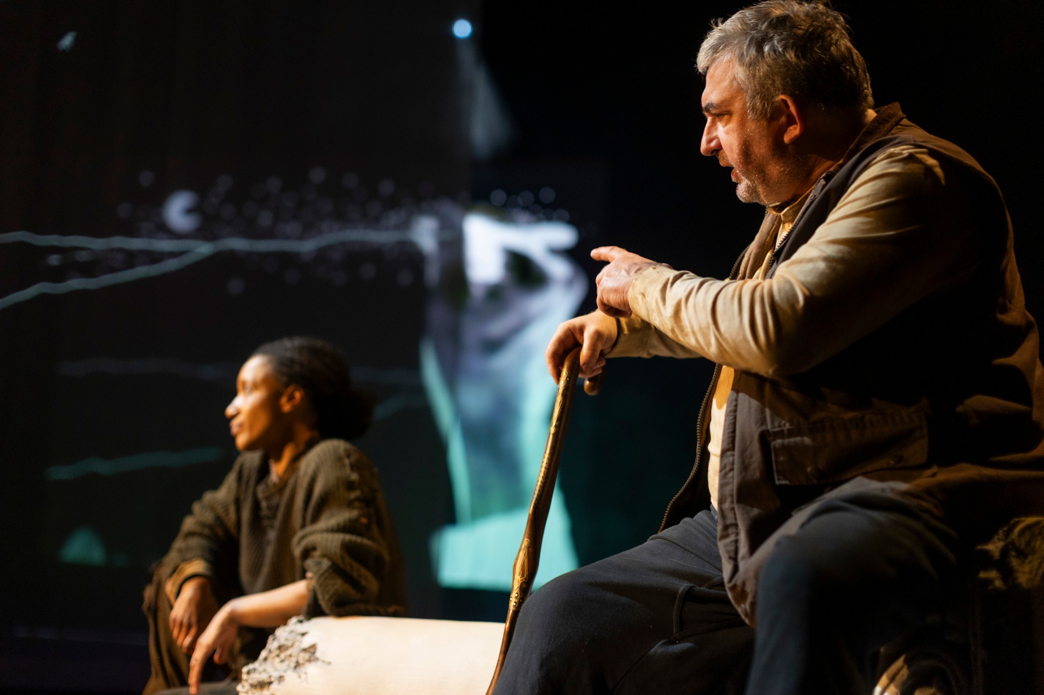 Ava – Aminata Grieta Diarra, Adams – Gundars Āboliņš // Foto – Jānis Deinats