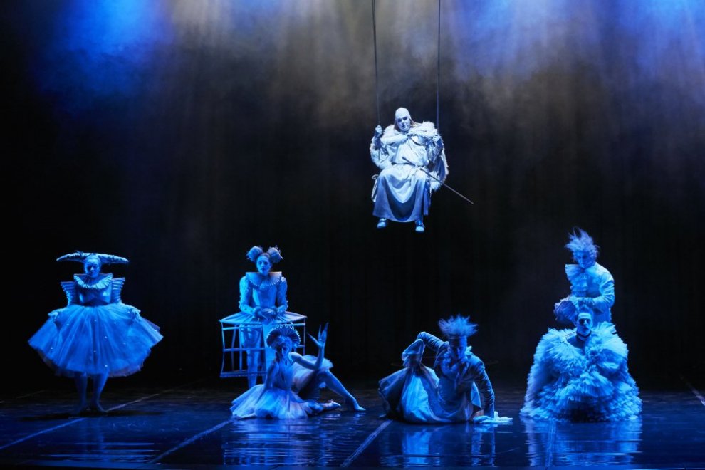 Skats no izrādes "Spoks no Kentervilas" // Foto – Aigars Altenbergs