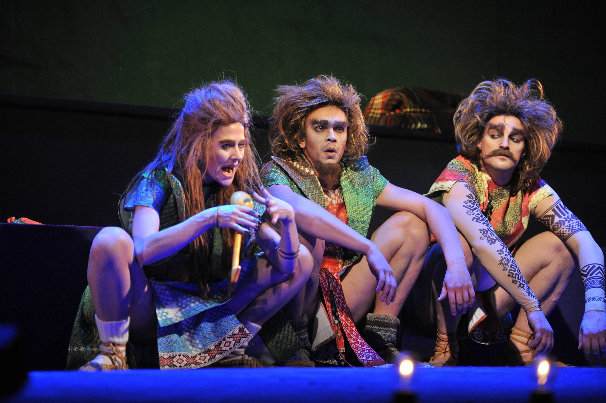 Mazbērzu māte – Maija Doveika, Mazbērzu tēvs – Jānis Vimba, Juris – Ģirts Liuziniks // Foto – Kristaps Kalns