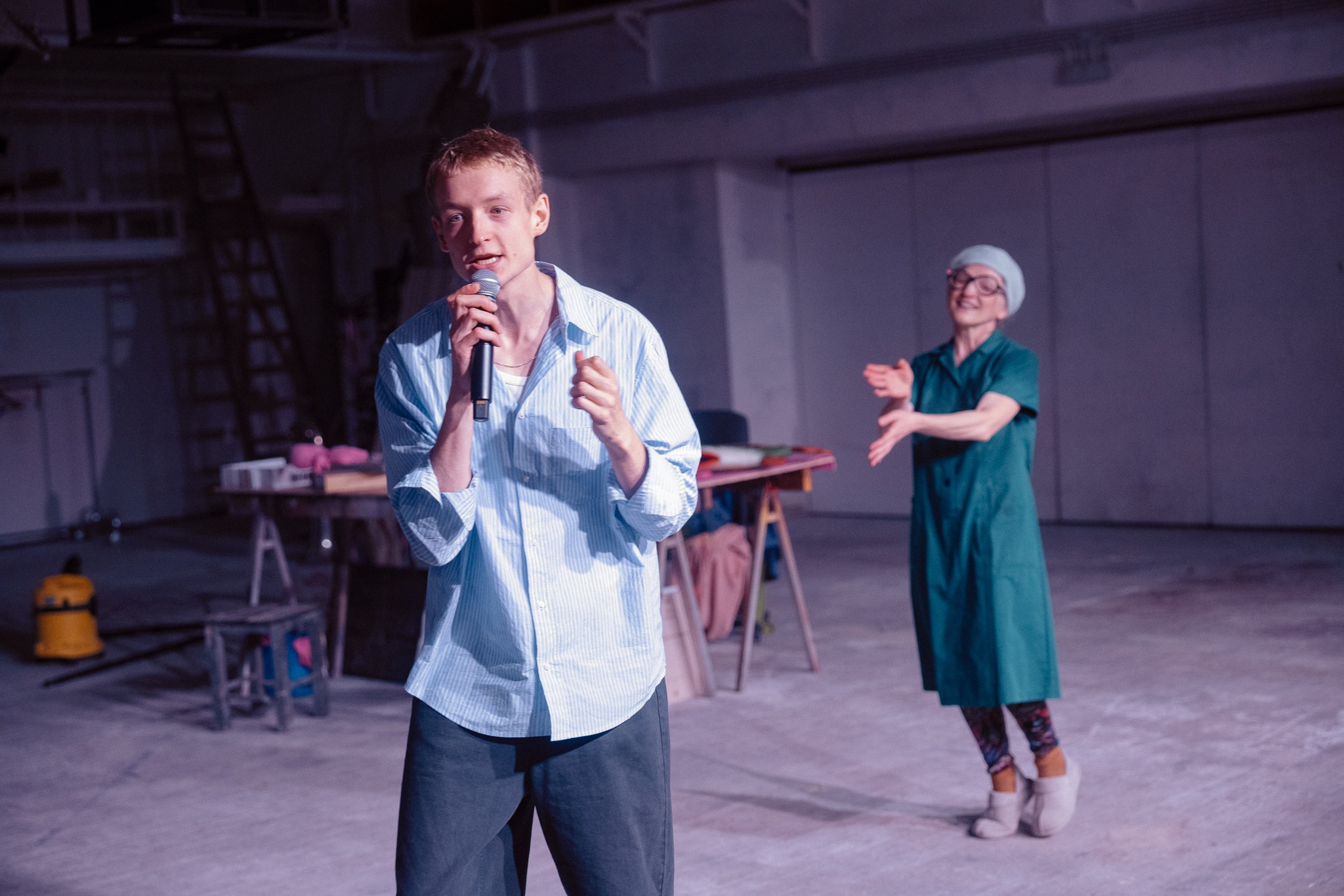 Skats no izrādes "Laika Zobs un klusuma mizotāji" festivālā "Homo Novus" 2025 // Foto – Andrejs Strokins